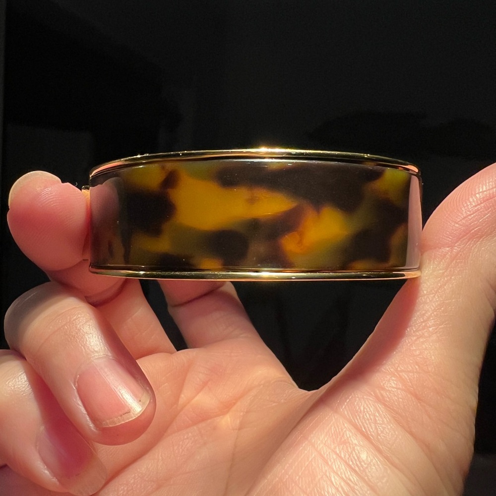 J. Crew Tortoise and Gold Bracelet